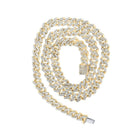 10kt Yellow Gold Men's Diamond Cuban Link Chain Necklace - 7 - 1/2 Ct.t.w. - Splendid Jewellery