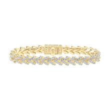 Load image into Gallery viewer, 10kt Yellow Gold Men's Diamond Franco Link Bracelet - 14 Cttw - Splendid Jewellery