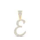 10kt Yellow Gold Men's Diamond Initial Pendant - Elegant and Refined - Splendid Jewellery