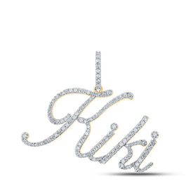 10kt Yellow Gold Men's Diamond Kiki Charm Pendant - 3/4 Cttw | Splendid Jewellery - Splendid Jewellery