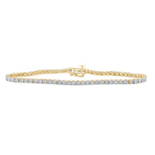 Load image into Gallery viewer, 10kt Yellow Gold Men's Diamond Link Bracelet - 1/2 Ct.t.w. - Splendid Jewellery