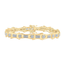 Load image into Gallery viewer, 10kt Yellow Gold Men's Diamond Link Bracelet - 1/2 Ct.t.w. - Splendid Jewellery