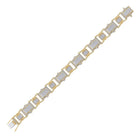 10kt Yellow Gold Men's Diamond Link Bracelet - 2 - 1/2 Cttw - Splendid Jewellery