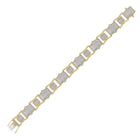 10kt Yellow Gold Men's Diamond Link Bracelet - 2 - 1/2 Cttw - Splendid Jewellery