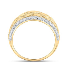 Load image into Gallery viewer, 10kt Yellow Gold Men's Diamond Nugget Band Ring - 3/4 Cttw - Splendid Jewellery