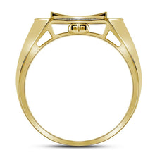 Load image into Gallery viewer, 10kt Yellow Gold Men's Diamond Octagon Cluster Ring - Captivating Brilliance - Splendid Jewellery