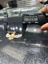 Load image into Gallery viewer, 10kt Yellow Gold Men&#39;s Diamond Owl Bird Charm Pendant - 1-1/4 Cttw product Side View from Splendid Jewellery