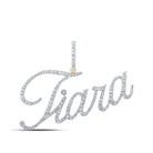 10kt Yellow Gold Men's Diamond Tiara Charm Pendant - 3/4 Cttw - Splendid Jewellery