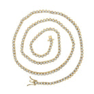 10kt Yellow Gold Men's Round Diamond 20 - inch Single Row Tennis Chain Necklace - 5 Cttw | Splendid Jewellery - Splendid Jewellery