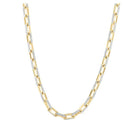 10kt Yellow Gold Mens Round Diamond 22 - inch Anchor Link Chain Necklace - Luxurious Brilliance - Splendid Jewellery
