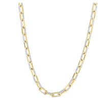 Load image into Gallery viewer, 10kt Yellow Gold Mens Round Diamond 22 - inch Anchor Link Chain Necklace - Luxurious Brilliance - Splendid Jewellery