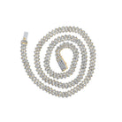 10kt Yellow Gold Men's Round Diamond 24 - inch Link Chain Necklace - Exquisite Brilliance - Splendid Jewellery