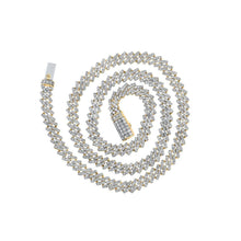 Load image into Gallery viewer, 10kt Yellow Gold Men's Round Diamond 24 - inch Link Chain Necklace - Exquisite Brilliance - Splendid Jewellery