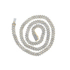 10kt Yellow Gold Men's Round Diamond 24 - inch Link Chain Necklace - Exquisite Brilliance - Splendid Jewellery