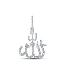 Load image into Gallery viewer, 10kt Yellow Gold Men's Round Diamond Allah Islam Charm Pendant - 2 Cttw | Splendid Jewellery - Splendid Jewellery