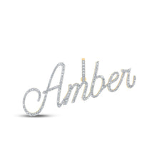 Load image into Gallery viewer, 10kt Yellow Gold Men's Round Diamond Amber Charm Pendant - 7/8 Cttw | Splendid Jewellery - Splendid Jewellery