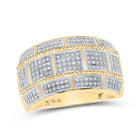 10kt Yellow Gold Men's Round Diamond Band Ring - 1/2 Carat Total Weight - Splendid Jewellery - Splendid Jewellery