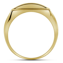 Load image into Gallery viewer, 10kt Yellow Gold Men&#39;s Round Diamond Band Ring 1/2 Cttw - A Dazzling Statement of Masculine Elegance Side view from the 10Kt Yellow Gold Mens Round Diamond Band Ring 1 2 Cttwpin71457 collection by Splendid Jewellery
