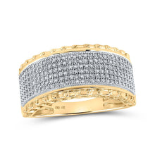 Load image into Gallery viewer, 10kt Yellow Gold Men's Round Diamond Band Ring - 1/2 Cttw | Splendid Jewellery - Splendid Jewellery