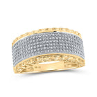 10kt Yellow Gold Men's Round Diamond Band Ring - 1/2 Cttw | Splendid Jewellery - Splendid Jewellery