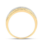 10kt Yellow Gold Men's Round Diamond Band Ring 1/3 Cttw - Luxurious Elegance - Splendid Jewellery