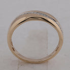 10kt Yellow Gold Men's Round Diamond Band Ring 1/6 Cttw - A Dazzling Statement of Masculine Elegance - Splendid Jewellery