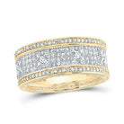 10kt Yellow Gold Men's Round Diamond Band Ring - 2 - 1/4 Cttw | Splendid Jewellery - Splendid Jewellery