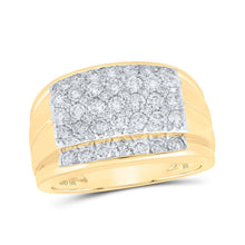 Load image into Gallery viewer, 10kt Yellow Gold Men's Round Diamond Band Ring - 2 Cttw | A Stunning Piece of Splendid Jewellery - Splendid Jewellery