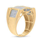 10kt Yellow Gold Men's Round Diamond Band Ring - 5/8 Cttw | Splendid Jewellery Side 2 view from the 10Kt Yellow Gold Mens Round Diamond Band Ring 5 8 Cttwpin288086 collection by Splendid Jewellery