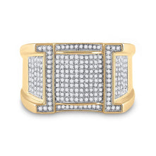 Load image into Gallery viewer, 10kt Yellow Gold Men's Round Diamond Band Ring - 5/8 Cttw | Splendid Jewellery - Splendid Jewellery