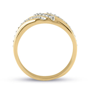 10kt Yellow Gold Men's Round Diamond Band Ring - Elegant Brilliance - Splendid Jewellery