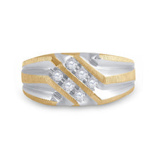 Load image into Gallery viewer, 10kt Yellow Gold Men's Round Diamond Band Ring - Exquisite Brilliance - Splendid Jewellery
