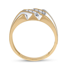 Load image into Gallery viewer, 10kt Yellow Gold Men's Round Diamond Band Ring - Exquisite Brilliance - Splendid Jewellery