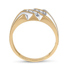 10kt Yellow Gold Men's Round Diamond Band Ring - Exquisite Brilliance Side 2 view from the 10Kt Yellow Gold Mens Round Diamond Band Ring 1 4 Cttwpin72100 collection by Splendid Jewellery