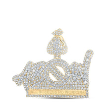 Load image into Gallery viewer, 10kt Yellow Gold Men's Round Diamond Boss Pendant - 3 Cttw - Splendid Jewellery