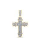 10kt Yellow Gold Men's Round Diamond Charm Pendant - 1/2 Cttw | Splendid Jewellery - Splendid Jewellery