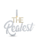 10kt Yellow Gold Men's Round Diamond Charm Pendant - The Realest Sparkling Delight - Splendid Jewellery