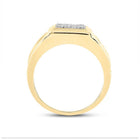 10kt Yellow Gold Men's Round Diamond Cluster Ring 1/3 Cttw | Splendid Brilliance - Splendid Jewellery