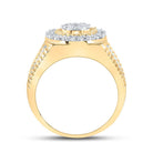 10kt Yellow Gold Men's Round Diamond Cluster Ring - Captivating Brilliance - Splendid Jewellery