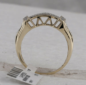 10kt Yellow Gold Men's Round Diamond Cluster Statement Ring - 1/2 Cttw | Splendid Jewellery - Splendid Jewellery