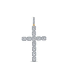 10kt Yellow Gold Men's Round Diamond Cross Charm Pendant - 4 - 1/4 Ct.t.w. - Splendid Jewellery