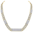 10kt Yellow Gold Men's Round Diamond Cuban Link 24" Necklace - Luxurious Brilliance - Splendid Jewellery