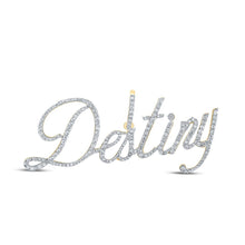 Load image into Gallery viewer, 10kt Yellow Gold Men's Round Diamond Destiny Charm Pendant - 1 Cttw | Splendid Jewellery - Splendid Jewellery