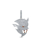 10kt Yellow Gold Men's Round Diamond Devil Face Charm Pendant - 3 - 1/4 Cttw - Splendid Jewellery