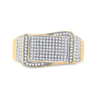 10kt Yellow Gold Men's Round Diamond Fashion Ring - 1/2 Carat Total Weight - Splendid Jewellery