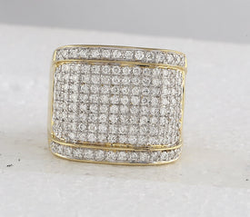 10kt Yellow Gold Men's Round Diamond Fashion Ring - 2 Cttw | Splendid Jewellery Collection - Splendid Jewellery