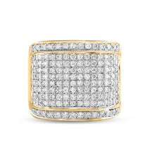 Load image into Gallery viewer, 10kt Yellow Gold Men&#39;s Round Diamond Fashion Ring - 2 Cttw | Splendid Jewellery Collection product  Top View from Splendid Jewellery