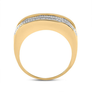 10kt Yellow Gold Men's Round Diamond Fashion Ring - 2 Cttw | Splendid Jewellery Collection - Splendid Jewellery