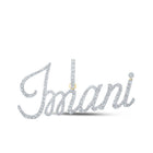 10kt Yellow Gold Men's Round Diamond Imani Charm Pendant - 3/4 Cttw | Splendid Jewellery - Splendid Jewellery