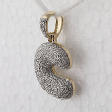 Load image into Gallery viewer, 10kt Yellow Gold Men's Round Diamond Initial C Letter Charm Pendant 3/4 Cttw - A Dazzling Statement of Personalized Style - Splendid Jewellery